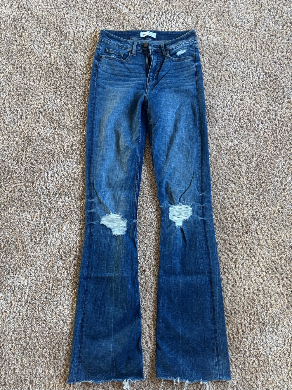 BKE Billie Distressed Women's Bootcut Jeans